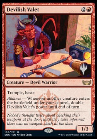 Devilish Valet (Promo Pack) [Streets of New Capenna Promos] | Good Games Adelaide SA