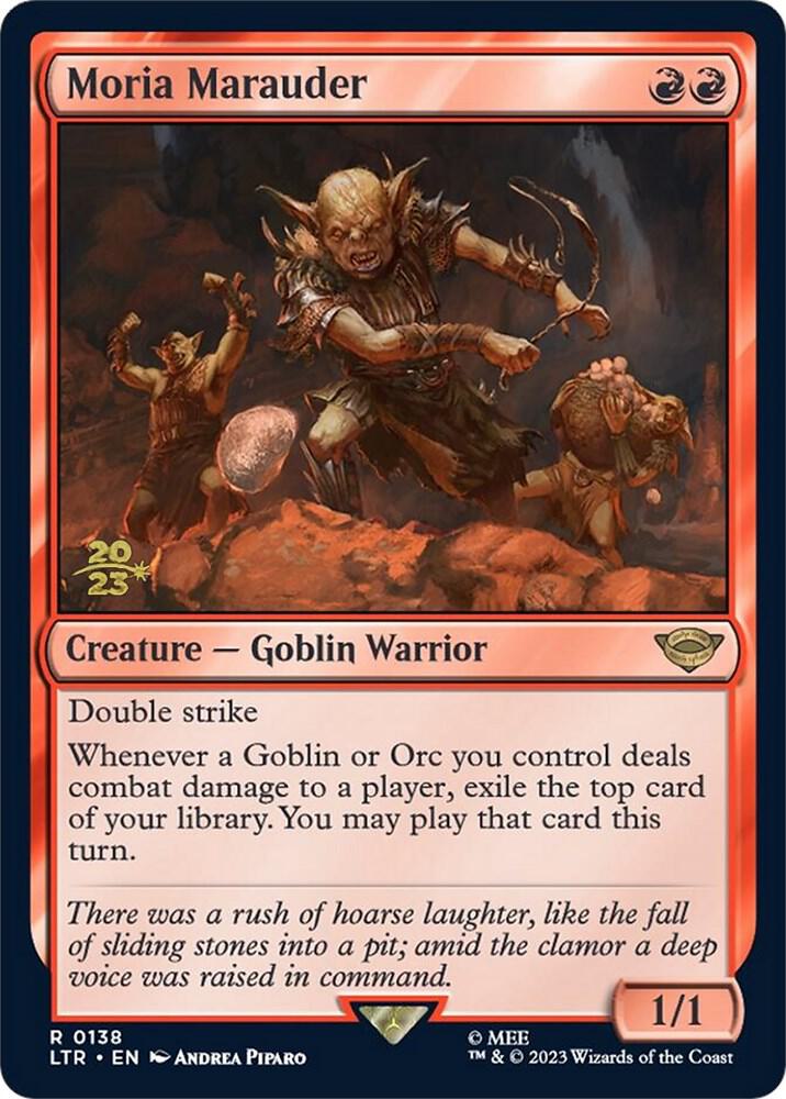 Moria Marauder 138 (Prerelease Cards)  - Foil | Good Games Adelaide SA