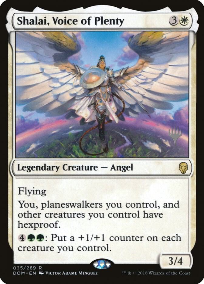 Shalai Voice of Plenty 35 (Promo Pack: Core Set 2020)  - Foil | Good Games Adelaide SA