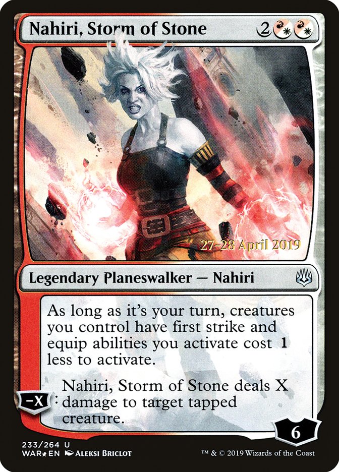 Nahiri, Storm of Stone  [War of the Spark Prerelease Promos] | Good Games Adelaide SA
