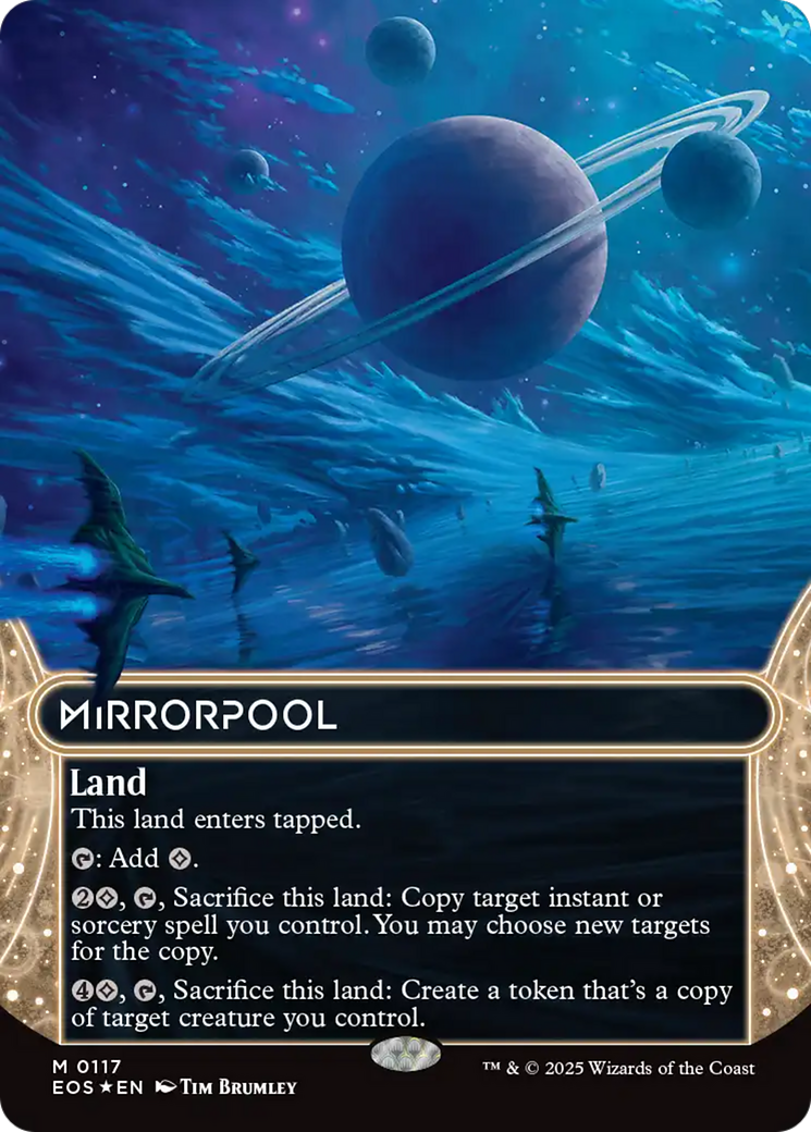 Mirrorpool (0117) (Borderless) (Galaxy Foil) [Edge of Eternities: Stellar Sights] | Good Games Adelaide SA