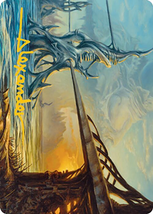 Razortide Bridge Art Card Gold Stamped Signature 76 (Art Series: Modern Horizons 2)  | Good Games Adelaide SA