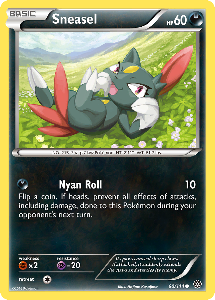 Sneasel (60/114) [XY: Steam Siege] | Good Games Adelaide SA