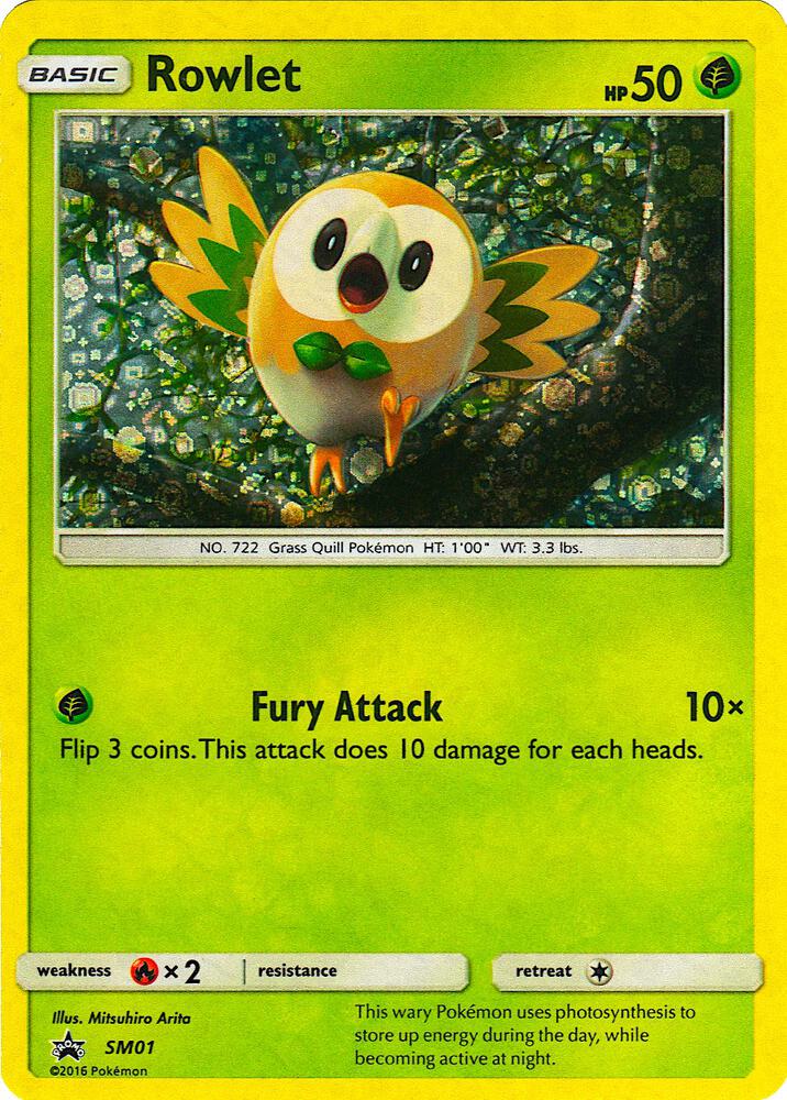 Rowlet SM01 General Mills Promo SM01 (Miscellaneous Cards & Products)  - Holofoil | Good Games Adelaide SA