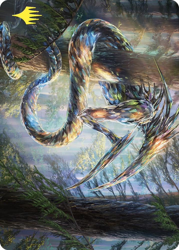 Gemhide Sliver Art Card Gold Stamped 80 (Art Series: Commander Masters)  | Good Games Adelaide SA