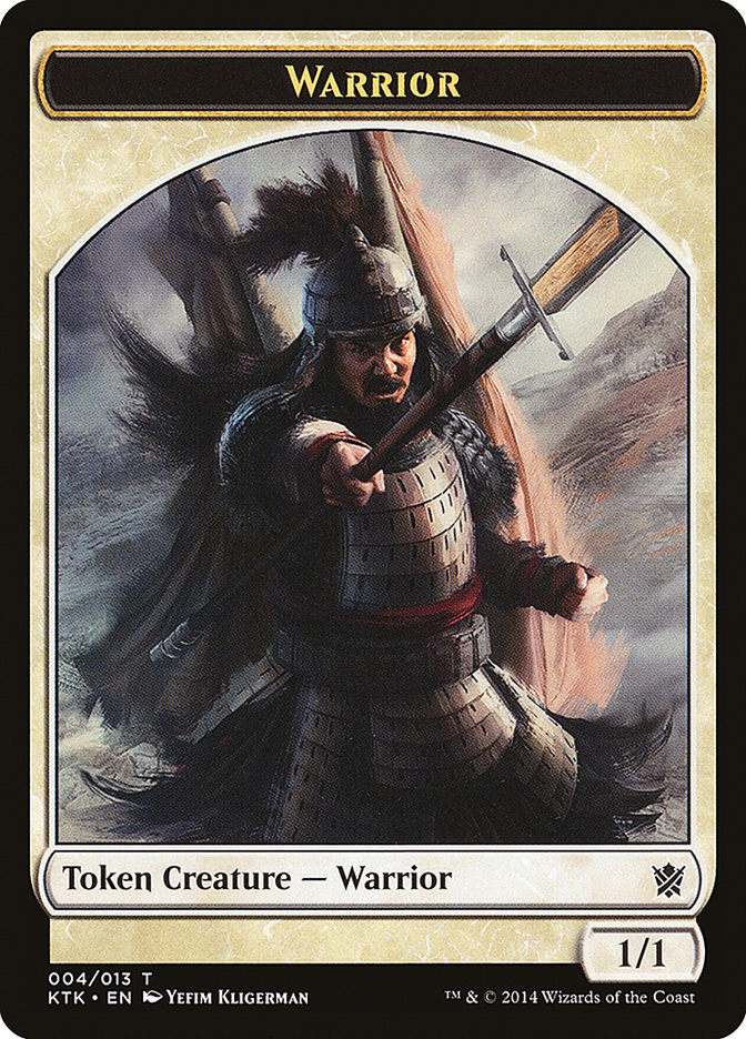 Warrior (004/013) [Khans of Tarkir Tokens] | Good Games Adelaide SA