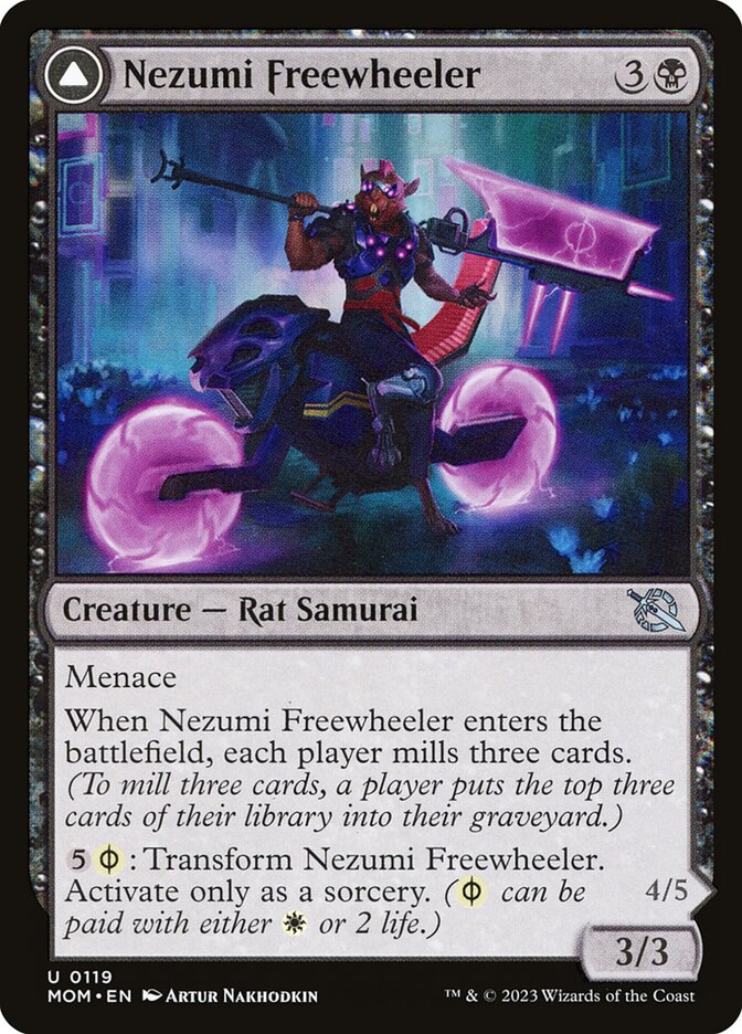 Nezumi Freewheeler // Hideous Fleshwheeler 119 (March of the Machine)  | Good Games Adelaide SA