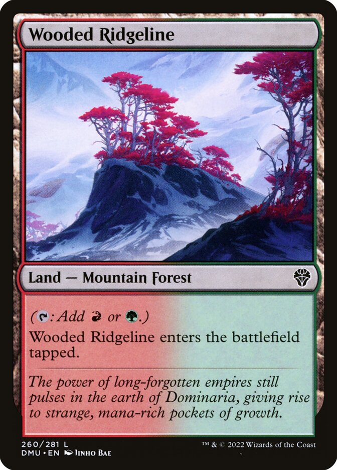 Wooded Ridgeline 260 (Dominaria United)  - Foil | Good Games Adelaide SA