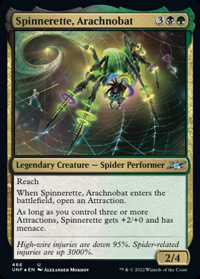 Spinnerette, Arachnobat (Galaxy Foil) [Unfinity] | Good Games Adelaide SA
