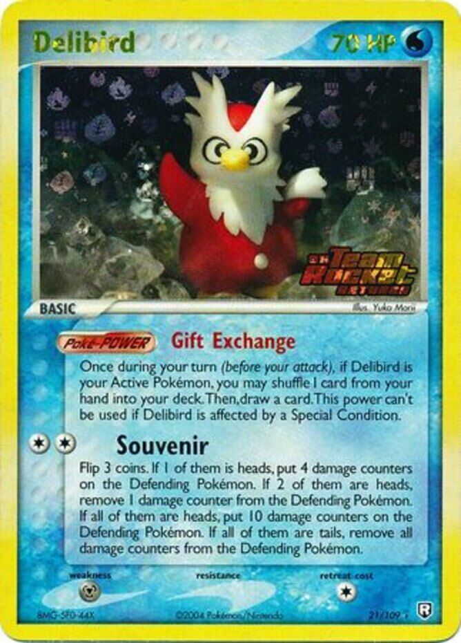 Delibird (21/109) (Stamped) [EX: Team Rocket Returns] | Good Games Adelaide SA