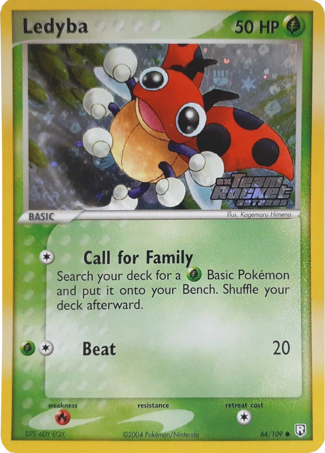 Ledyba (64/109) (Stamped) [EX: Team Rocket Returns] | Good Games Adelaide SA
