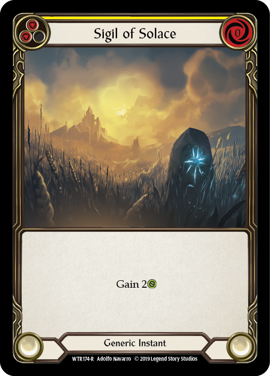 Sigil of Solace (Yellow) [WTR174-R] Alpha Print Normal | Good Games Adelaide SA