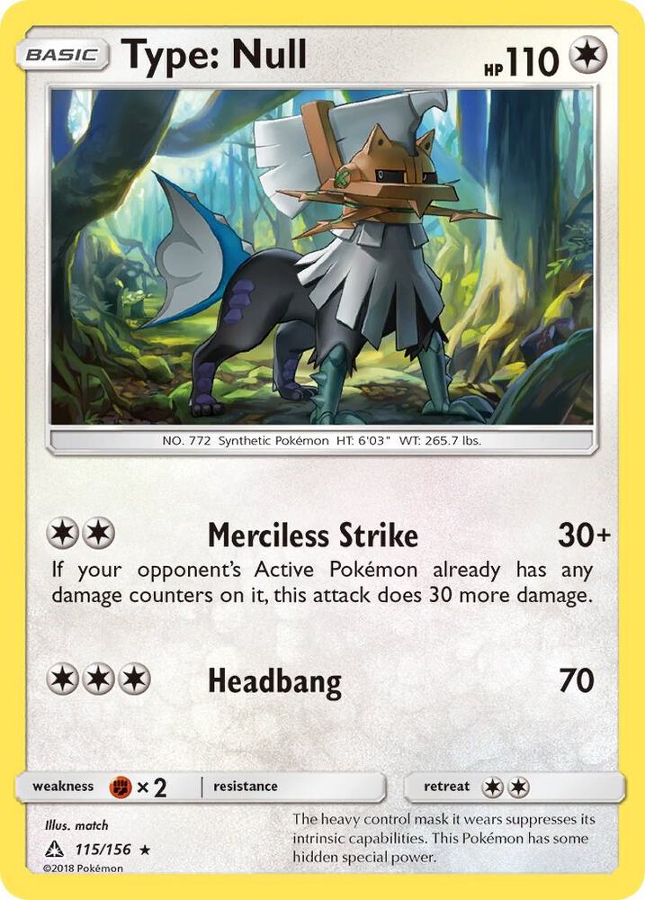 Type Null 115/156 (SM - Ultra Prism)  | Good Games Adelaide SA
