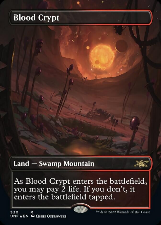 Blood Crypt (Borderless) (Galaxy Foil) [Unfinity] | Good Games Adelaide SA