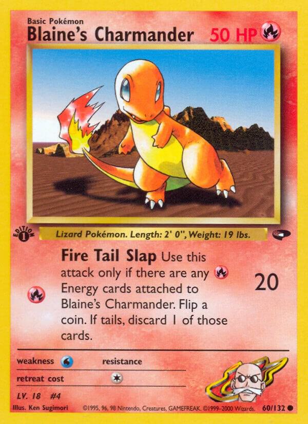 Blaines Charmander 060/132 (Gym Challenge)  - 1st Edition | Good Games Adelaide SA