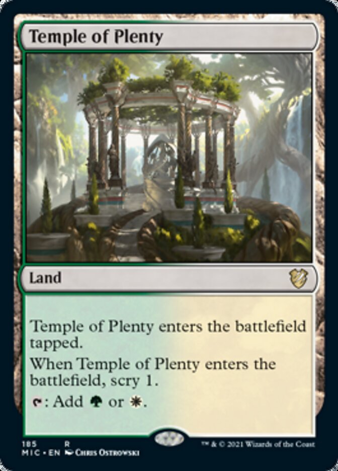 Temple of Plenty [Innistrad: Midnight Hunt Commander] | Good Games Adelaide SA