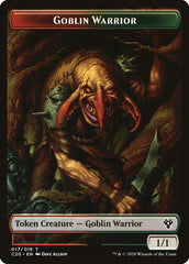 Drake // Goblin Warrior Double-sided Token [Commander 2020 Tokens] | Good Games Adelaide SA
