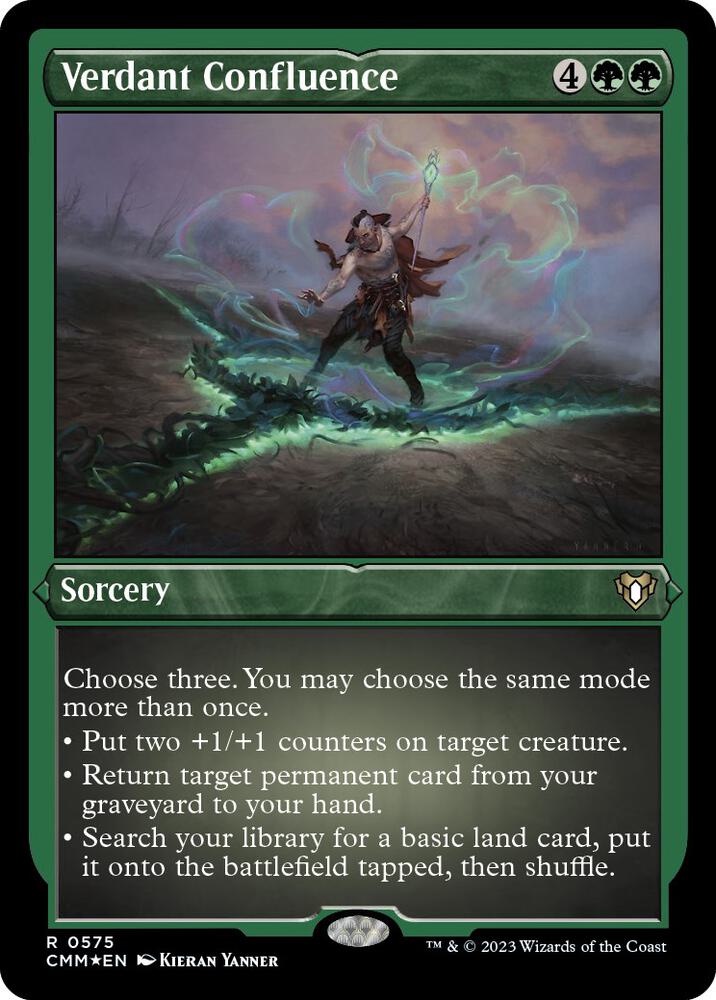 Verdant Confluence 575 (Commander Masters)  - Etched Foil | Good Games Adelaide SA