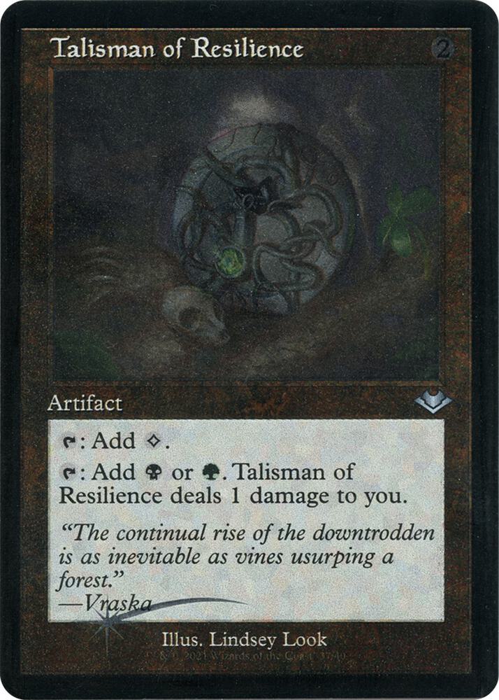 Talisman of Resilience 37 (Modern Horizons)  - Retro Etched Foil | Good Games Adelaide SA