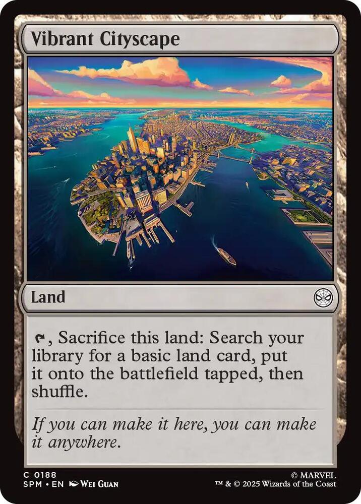 Vibrant Cityscape 188 (Marvel's Spider-Man)  - Foil | Good Games Adelaide SA
