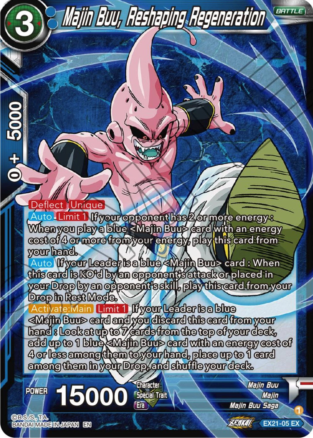Majin Buu, Reshaping Regeneration (EX21-05) [5th Anniversary Set] | Good Games Adelaide SA