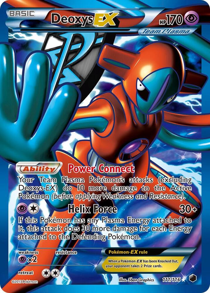 Deoxys EX Team Plasma Full Art 111/116 (Plasma Freeze)  - Holofoil | Good Games Adelaide SA