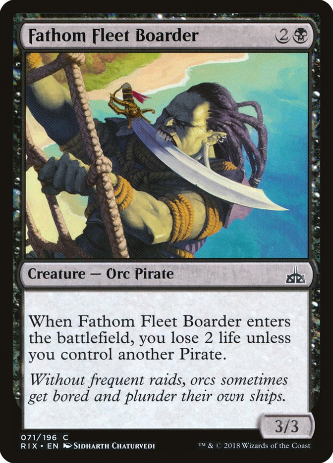Fathom Fleet Boarder 71 (Rivals of Ixalan)  | Good Games Adelaide SA