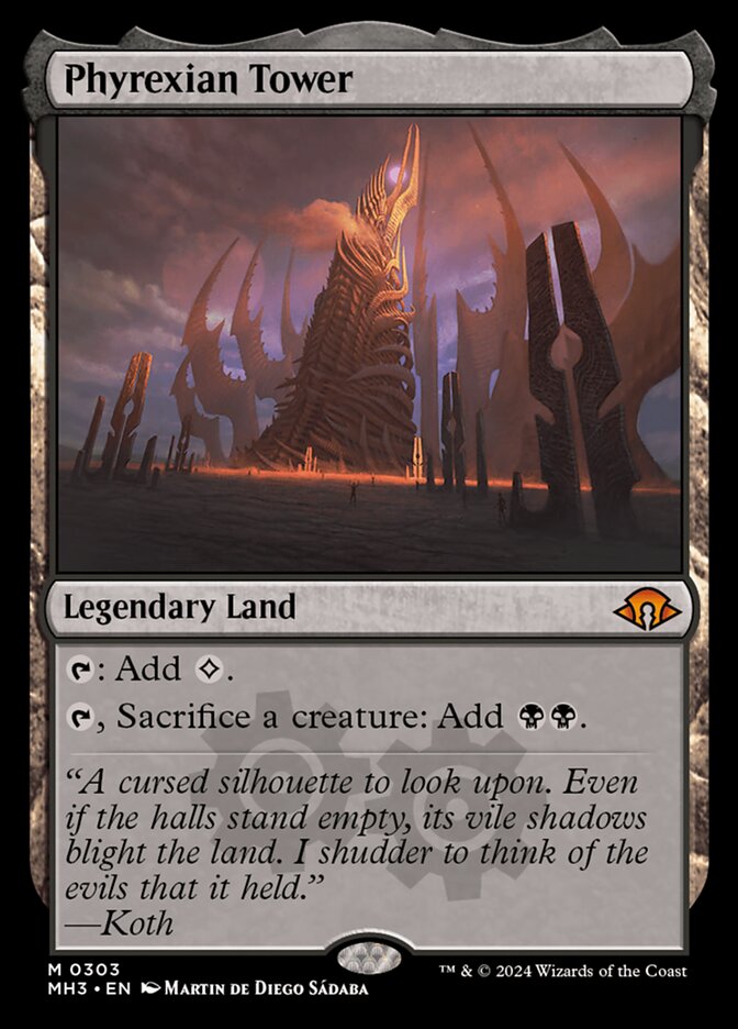 Phyrexian Tower 303 (Modern Horizons 3)  - Foil | Good Games Adelaide SA