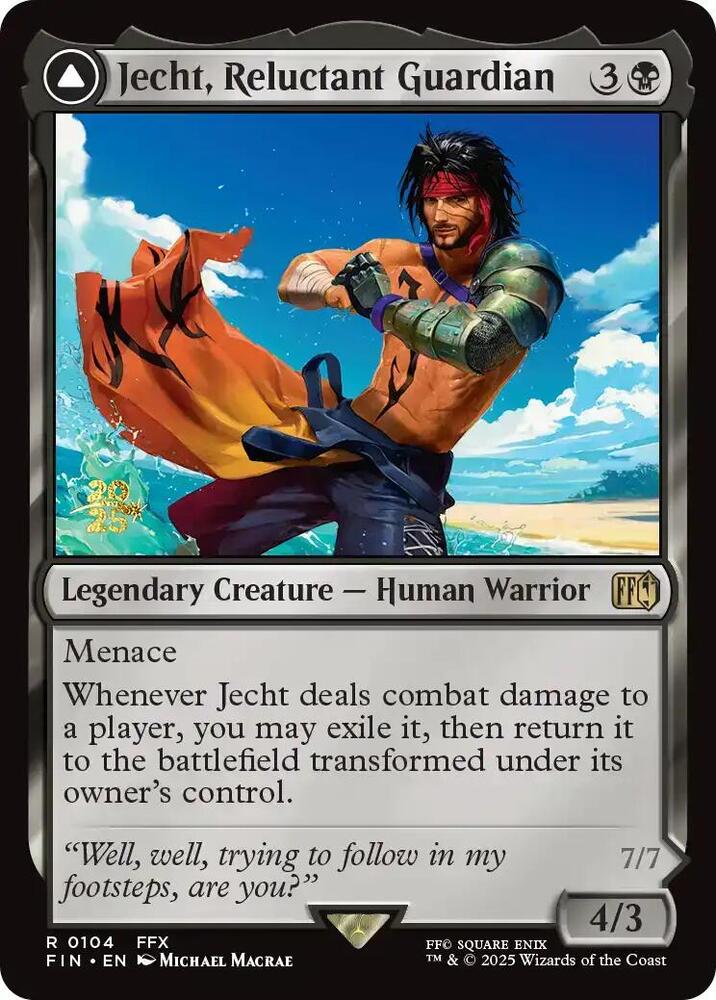 Jecht Reluctant Guardian 104 (Prerelease Cards)  - Foil | Good Games Adelaide SA
