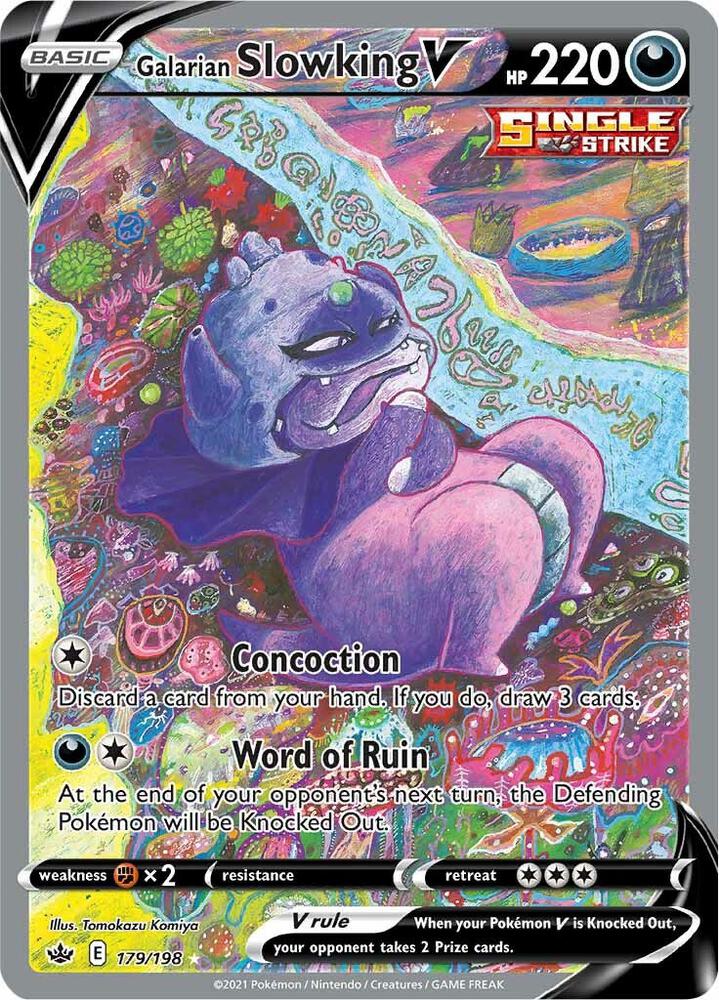Galarian Slowking V Alternate Full Art 179/198 (SWSH06: Chilling Reign)  - Holofoil | Good Games Adelaide SA