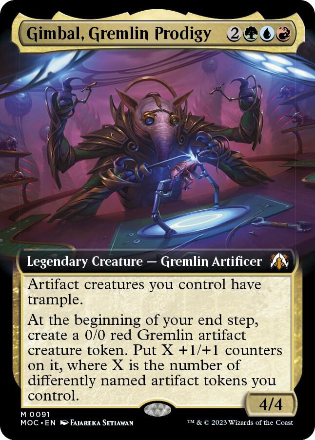 Gimbal, Gremlin Prodigy 91 (Commander: March of the Machine)  - Extended Art | Good Games Adelaide SA