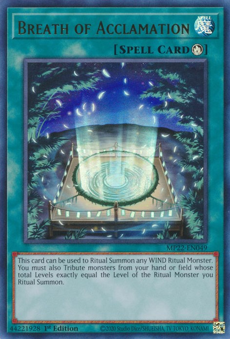 Breath of Acclamation [MP22-EN049] Ultra Rare | Good Games Adelaide SA