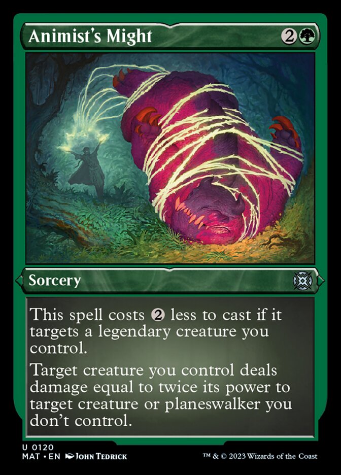 Animist's Might (Foil Etched) [March of the Machine: The Aftermath] | Good Games Adelaide SA