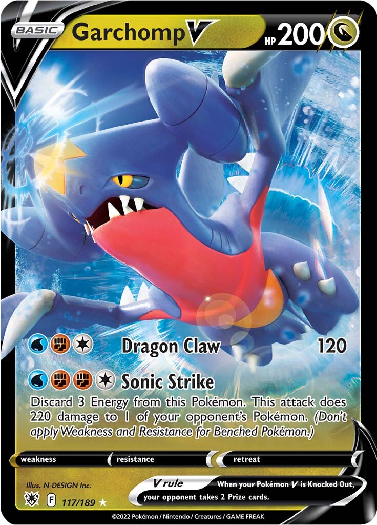 Garchomp V (117/189) [Sword & Shield: Astral Radiance] | Good Games Adelaide SA