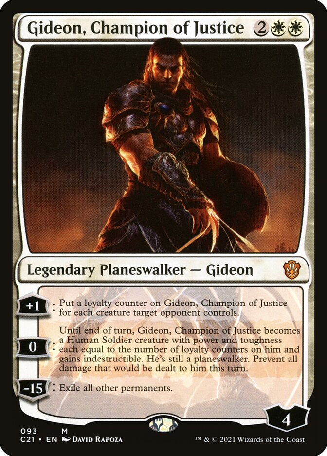 Gideon, Champion of Justice 93 (Commander 2021)  | Good Games Adelaide SA