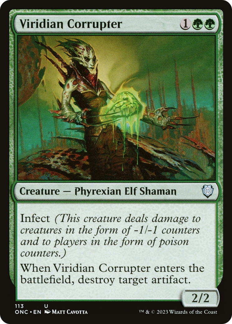 Viridian Corrupter [Phyrexia: All Will Be One Commander] | Good Games Adelaide SA