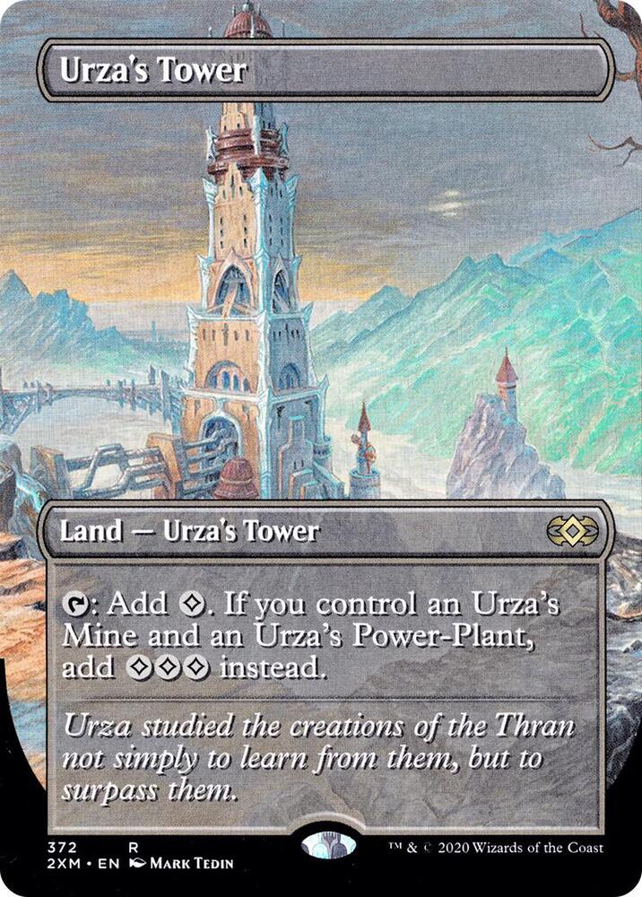 Urzas Tower Borderless 372 (Double Masters)  - Foil | Good Games Adelaide SA