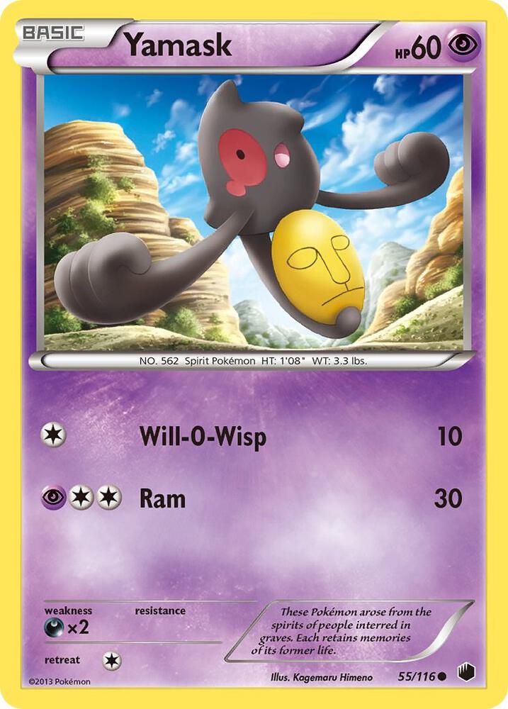 Yamask 55 55/116 (Plasma Freeze)  - Reverse Holofoil | Good Games Adelaide SA