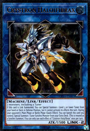 Crystron Halqifibrax [OP15-EN003] Ultimate Rare | Good Games Adelaide SA