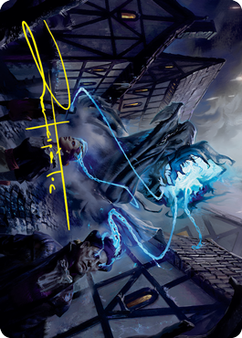 Dreamshackle Geist Art Card (Gold-Stamped Signature) [Innistrad: Crimson Vow Art Series] | Good Games Adelaide SA