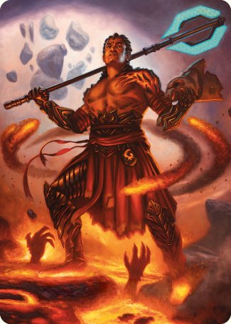 Koth, Fire of Resistance Art Card [Phyrexia: All Will Be One Art Series] | Good Games Adelaide SA