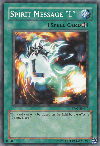 Spirit Message "L" [RP02-EN049] Common | Good Games Adelaide SA
