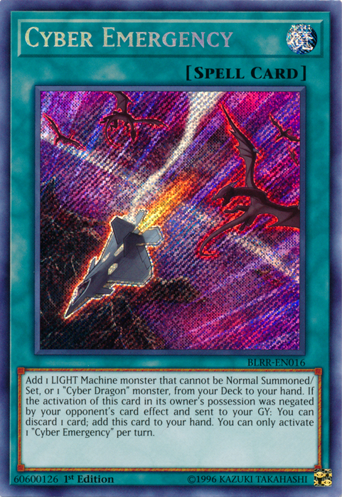 Cyber Emergency [BLRR-EN016] Secret Rare | Good Games Adelaide SA