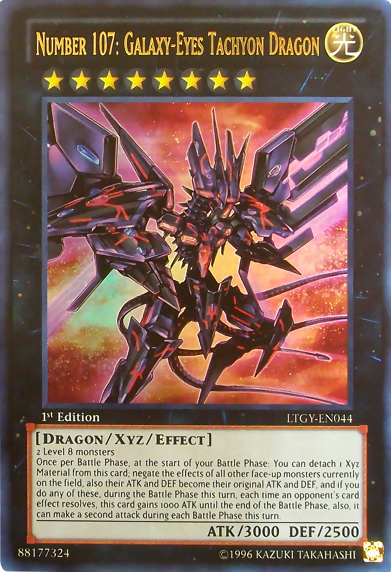 Number 107: Galaxy-Eyes Tachyon Dragon [LTGY-EN044] Ultra Rare | Good Games Adelaide SA