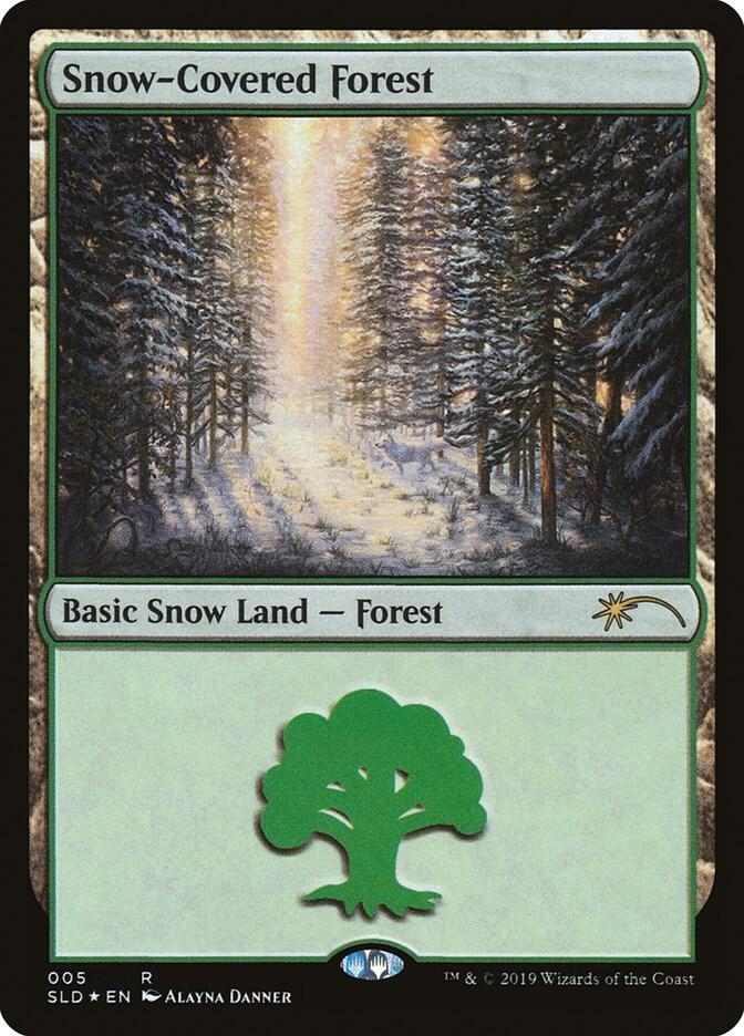 Snow Covered Forest 5 5 (Secret Lair Drop Series)  - Foil | Good Games Adelaide SA
