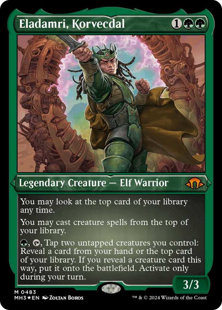 Eladamri, Korvecdal (Foil Etched) [Modern Horizons 3] | Good Games Adelaide SA