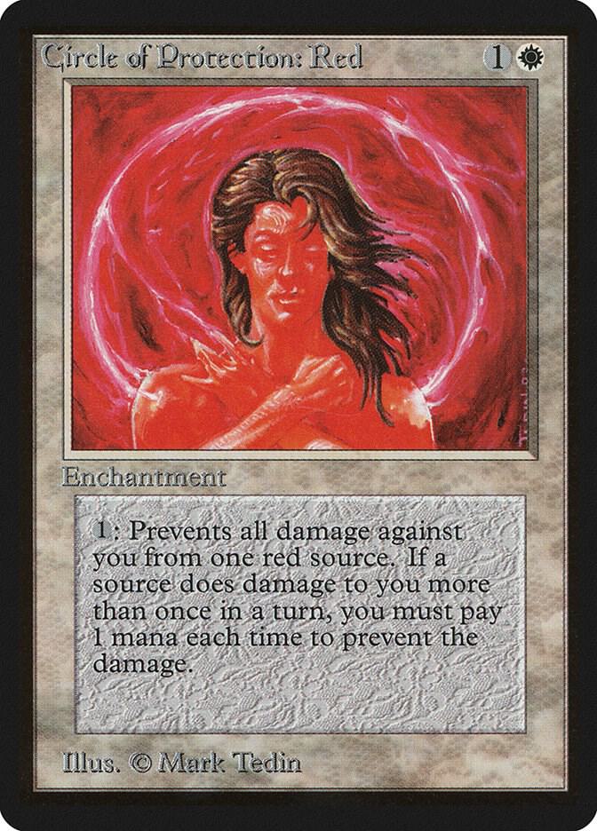 Circle of Protection Red 13/302 (Beta Edition)  | Good Games Adelaide SA