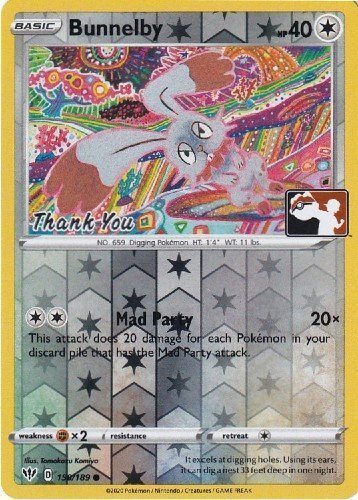 Bunnelby (150/189) (Thank You Promo) [Sword & Shield: Darkness Ablaze] | Good Games Adelaide SA