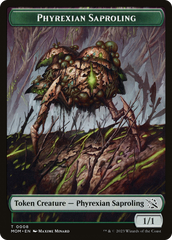 Monk // Phyrexian Saproling Double-Sided Token [March of the Machine Tokens] | Good Games Adelaide SA