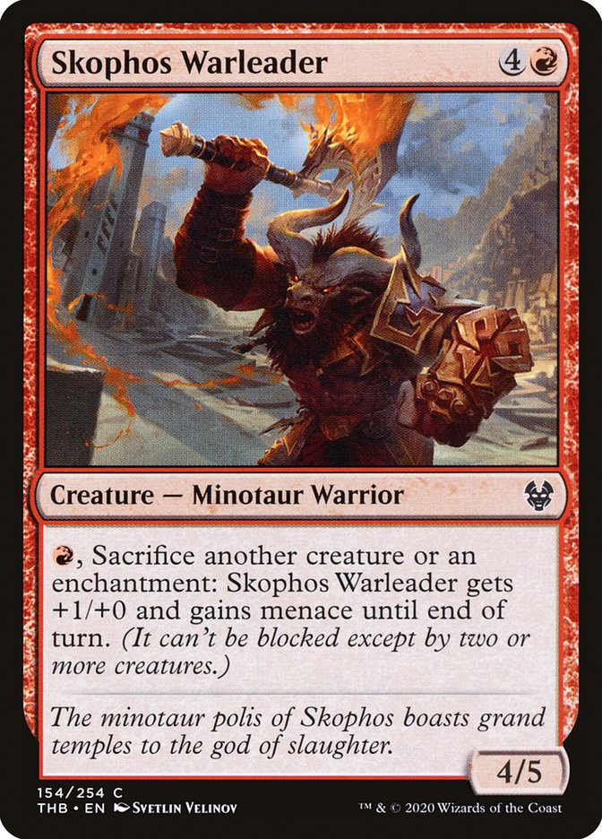 Skophos Warleader 154 (Theros Beyond Death)  | Good Games Adelaide SA
